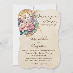 Invitación Cuento de Hadas Romántico Vintage
