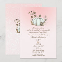 Cuento de Hadas Rosa Blanco Calabaza Nupcial
