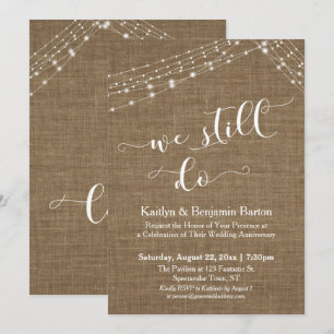 Invitación Cuerdas de Luz de Arpillera Seguimos Haciendo Aniv