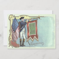 Cuerno de Bandera Americana, soldado de guerra rev