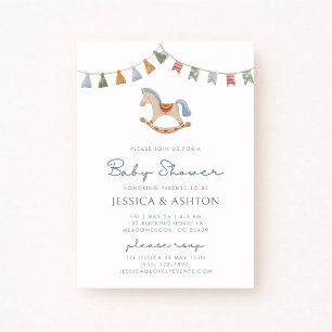 Invitación Cuerno de Rocas Acuáticas, Baby Shower