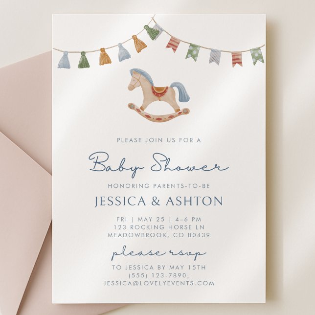 Invitación Cuerno de Rocas Acuáticas, Baby Shower (Subido por el creador)