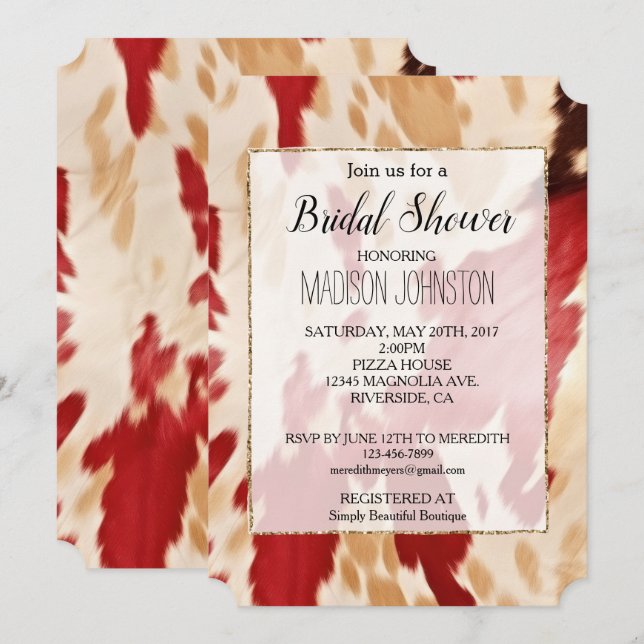 Invitación Cuero Occidental (Anverso / Reverso)