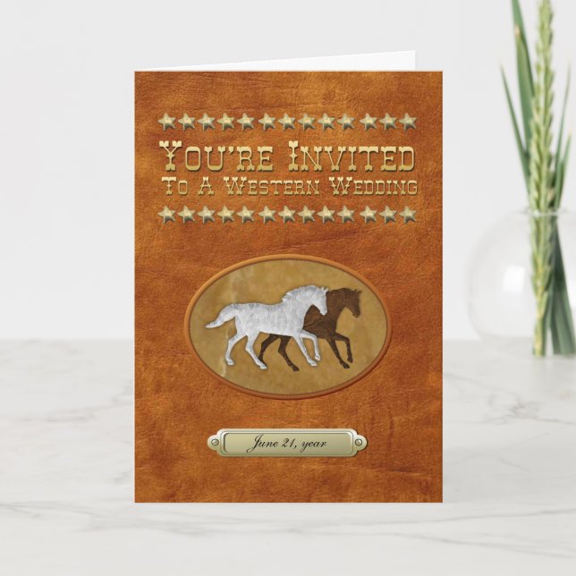 Invitación Cuero y cordón (Anverso)