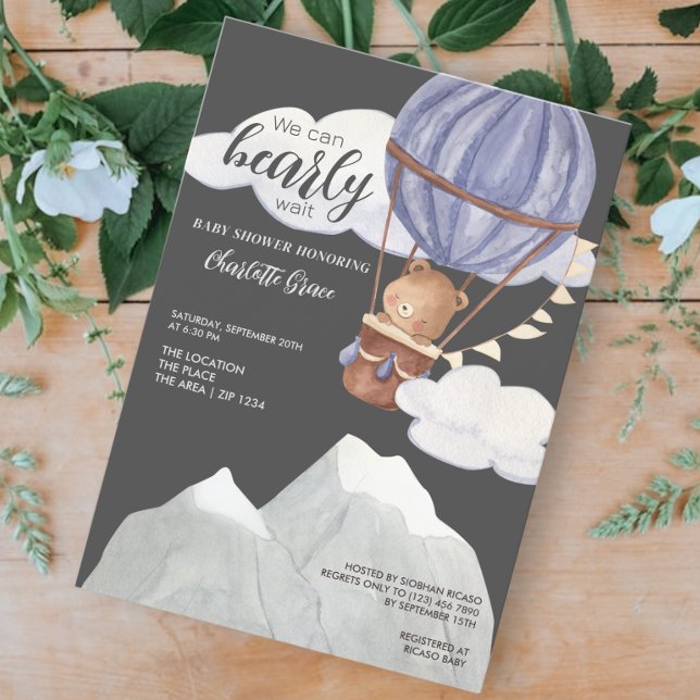 Invitación Cuesta que podemos esperar a Baby Shower (Subido por el creador)