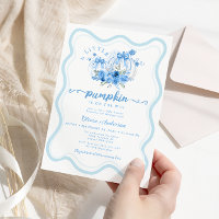 Cuidada calabaza Bow Wave Frame Baby Shower