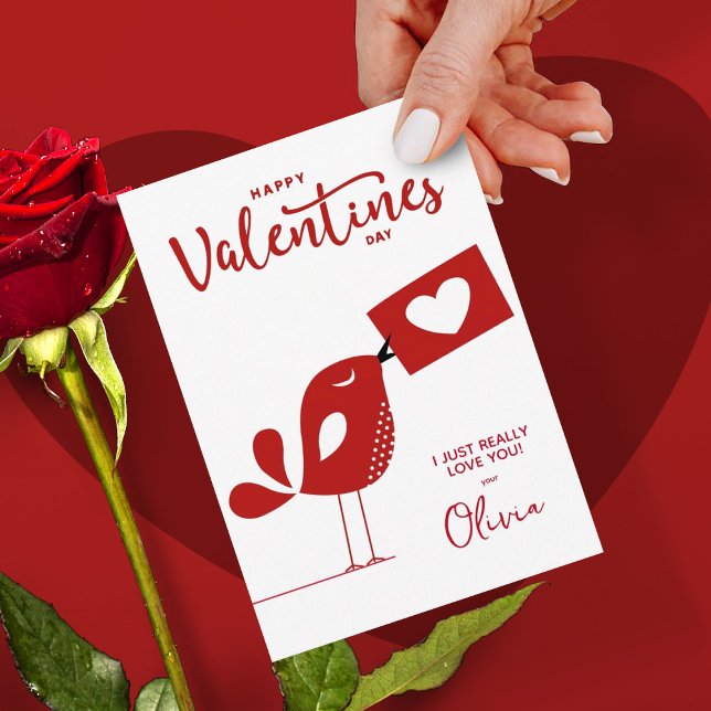 Invitación Cuidada creativa red feliz día de amor de San Vale (Subido por el creador)