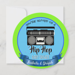 Invitación Cuidada Escuela Retro Hip Hop