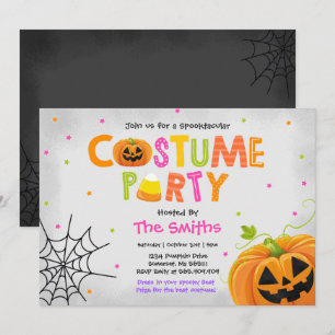 Invitación Cuidada Fiesta de disfraces de Halloween Spooktacu