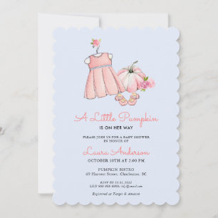 Invitación Cuidada ropa rosa y azul Chica Ducha bebé