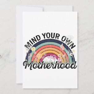 Invitación Cuidado con tu propia maternidad, regalos del día 