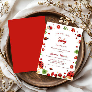 Invitación Cuidado Jardín pequeño bebé ducha