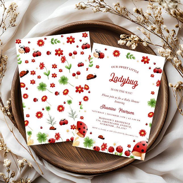 Invitación Cuidado Jardín pequeño bebé ducha (Subido por el creador)