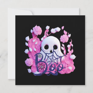 Invitación cuidado paquete de fantasmas lindos de Halloween