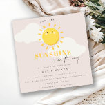 Invitación Cuidar nuestro pequeño Chica Rubor Sunshine Baby S<br><div class="desc">Para cualquier personalización adicional o cualquier otro elemento que coincida,  no dude en ponerse en contacto conmigo en yellowfebstudio@gmail.com</div>