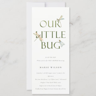 Invitación Cuidar nuestro pequeño error Baby Shower de la lib