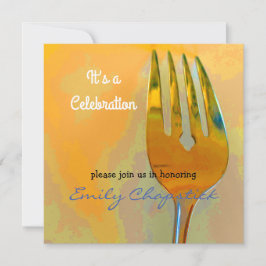 Invitación culinaria moderna a la celebración