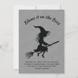 Invitación Culpen a la fiesta de Halloween de Boos Linen