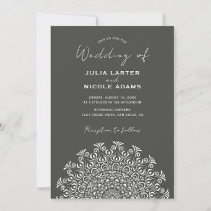 Invitación Cultura Tribal Folclórica País Cresta Mandala Boda