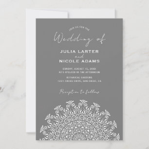 Invitación Cultura Tribal Folk Country Cresta Mandala Boda