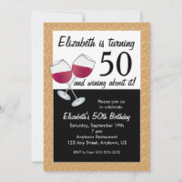 Cumple 50 años, Fiesta de Cumpleaños con Vino Tint