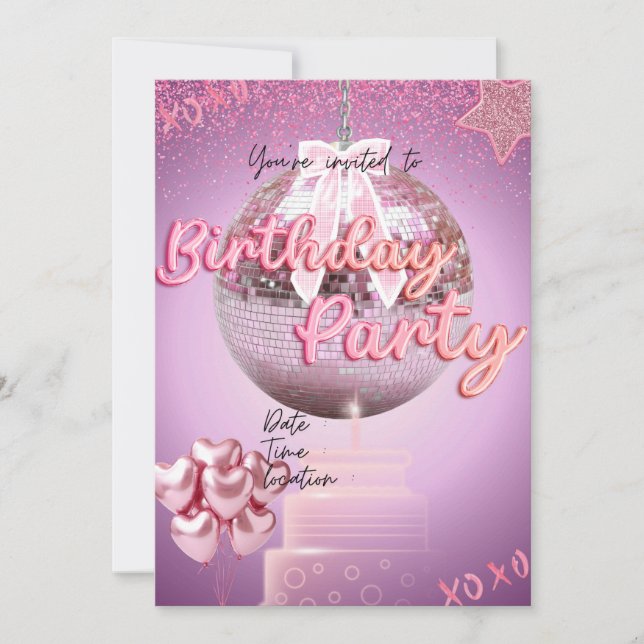 Invitación Cumpleañera (Anverso)