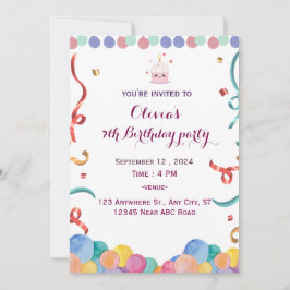 Invitación Cumpleaños