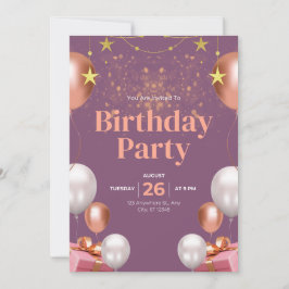 Invitación cumpleaños 