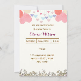 Invitación Cumpleaños