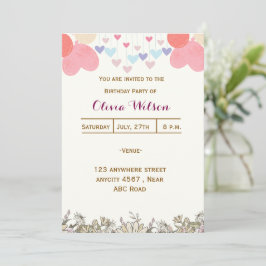 Invitación Cumpleaños