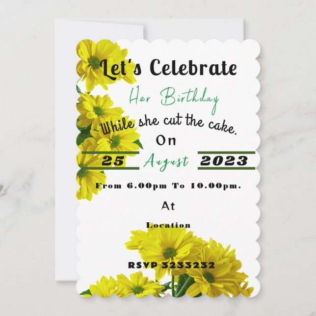 Invitación Cumpleaños (Anverso)