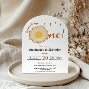 Invitación Cumpleaños 1º Huevo Frito Adorable