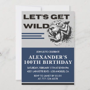 invitación cumpleaños 100 hombres Fiesta Vamos a D