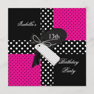 Invitación Cumpleaños 13 adolescente chicas