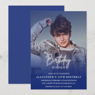 invitación cumpleaños 18 cena de cumpleaños foto h