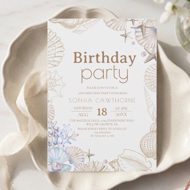 Invitación Cumpleaños 18 en la Playa (Subido por el creador)