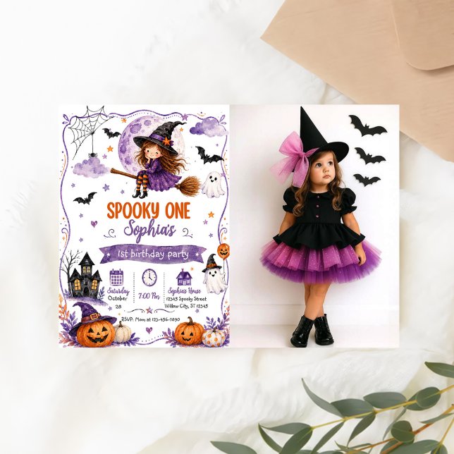 Invitación Cumpleaños 1 de Spooky One (Subido por el creador)