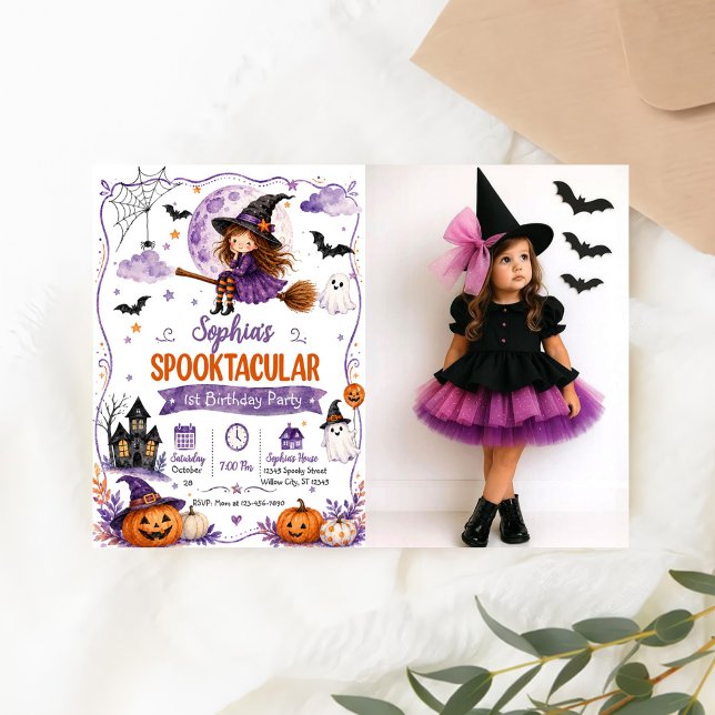 Invitación Cumpleaños 1 espectacularmente espeluznante (Subido por el creador)