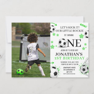 Invitación Cumpleaños 1er de Deportes Fiesta de fútbol