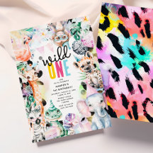 Cumpleaños 1er Fiera ÚNICA Safari Animales Cool