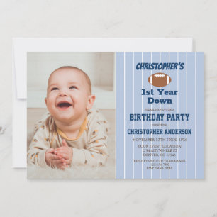 Invitación Cumpleaños 1er Fútbol