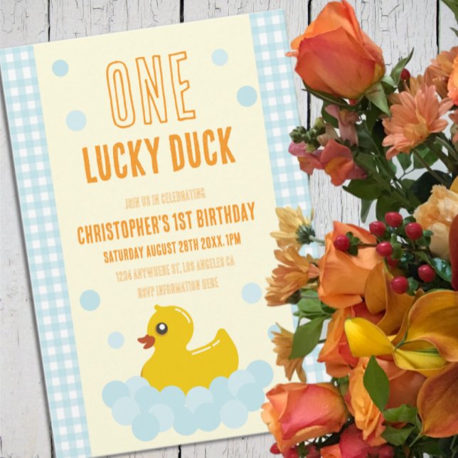 Invitación Cumpleaños 1er Pato (Subido por el creador)
