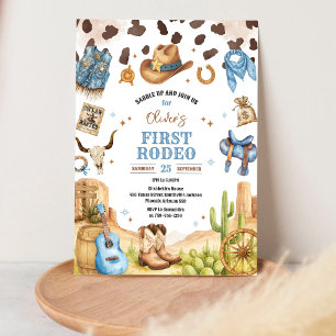 Invitación Cumpleaños 1er Rodeo Vaquero Oeste Salvaje