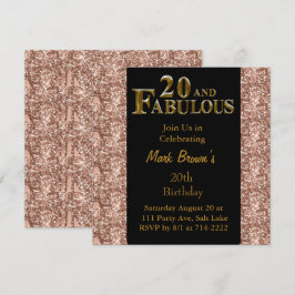 Invitación Cumpleaños 20