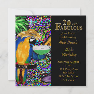 Invitación Cumpleaños 20 