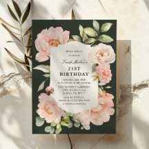 Cumpleaños 21 Just Blush Floral