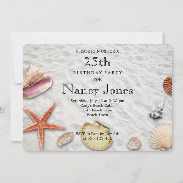 Invitación cumpleaños 25 (Anverso)