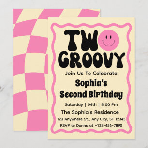 Invitación Cumpleaños 2 de Two Groovy Girl