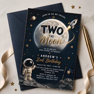 Invitación Cumpleaños 2 del Astronauta Espacial