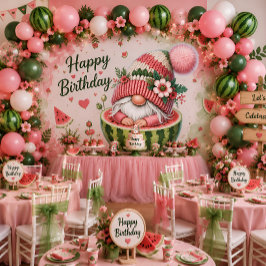 Invitación Cumpleaños 2 del Gnomo de Sandía